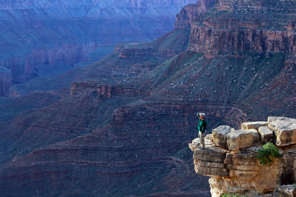 Nankoweap - Fred and the canyon